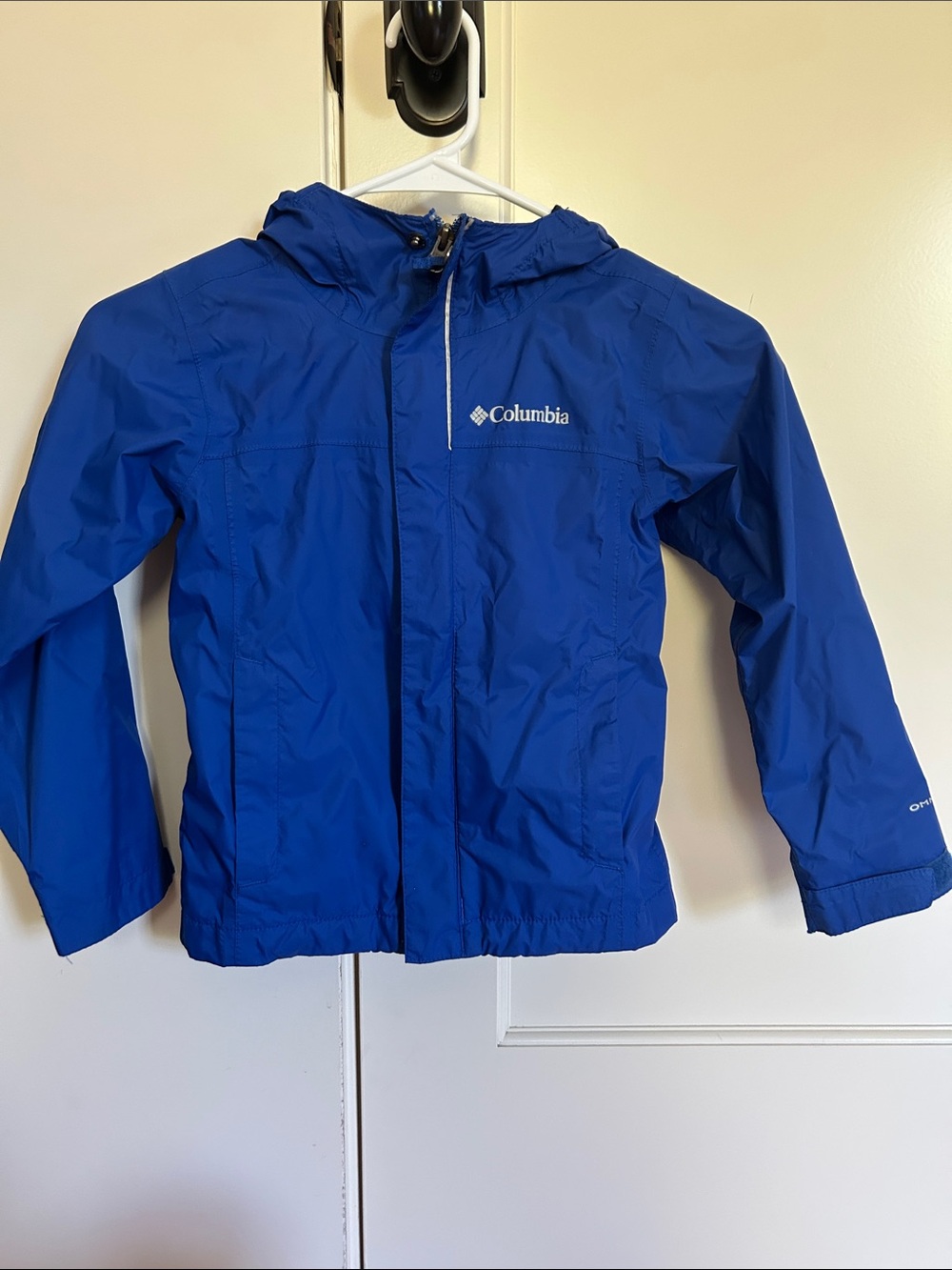 Columbia Kids Royal Blue Hooded Waterproof Breathable Rain Jacket